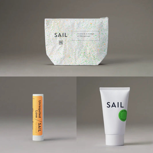 SAIL THE LIP BALM Unrequited Love "SPECIAL KIT"-E / THE LIP BALM Unrequited Love / Chocolat Orange & BASE HAND CREAM