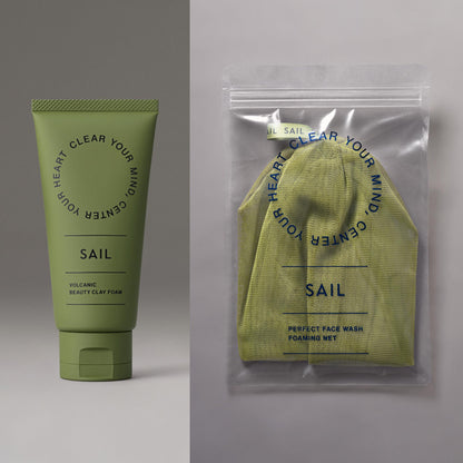 Volcanic Beauty Clay Foam with Foaming Net [Official Online Store Exclusive]